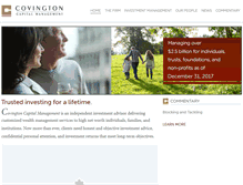 Tablet Screenshot of covingtoncapitalmanagement.com